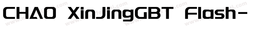 CHAO XinJingGBT Flash字体转换